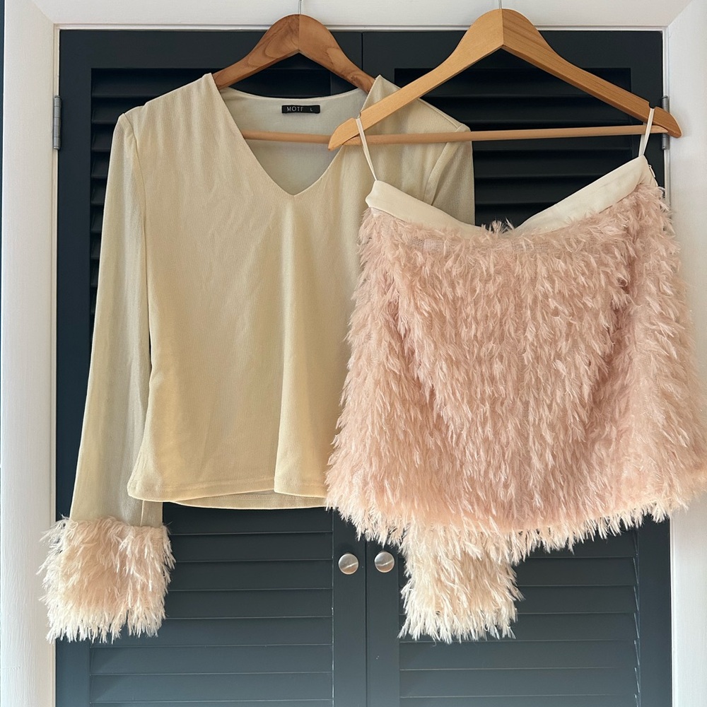 Matching skirt and shirt set